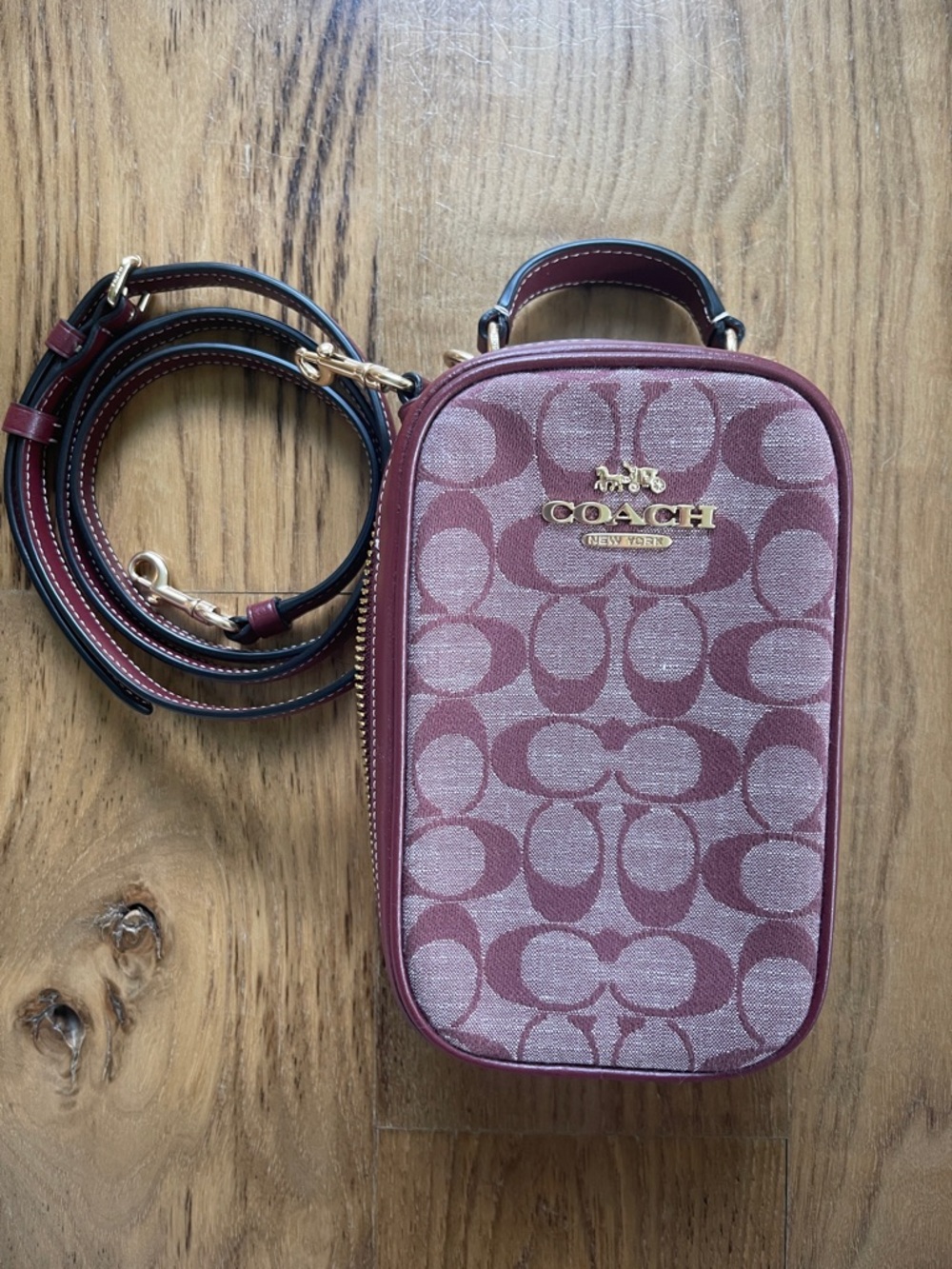 Coach Hitch Crossbody Bag in Rose/Mauve